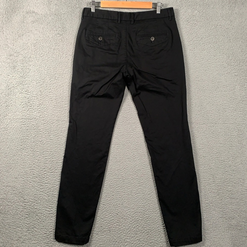 Perk Feel Good Chino Pants Mens 32x32 Black Slim Fit Stretch Cotton Work Casual - Picture 4 of 10